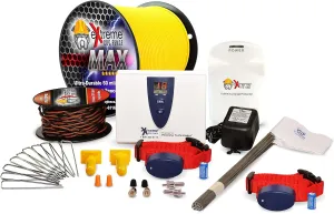 Extreme Dog Fence Max Grade Electric Dog Fence - 2 Dog Kit - 1500 Feet of Heavy Duty -Plus Maximum Duty Wire for Ultimate Performance and Reliability