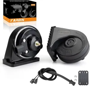 FARBIN Horn Replacement for Ford Car Horn Compatible with Ford f150 f250 focus with 1 to 2 Converter Plug
