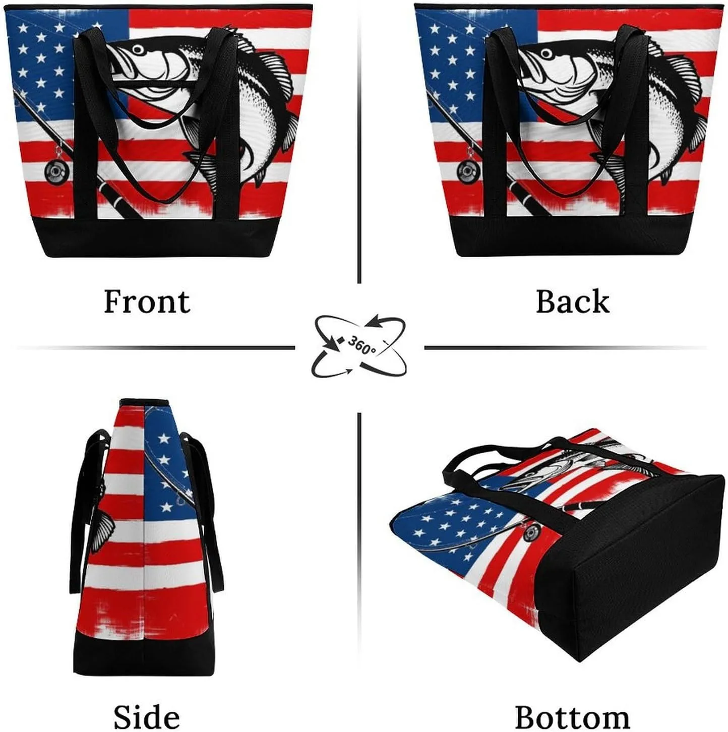 Fashionable Commuter Tote Bag Large Insulated Work Handbag