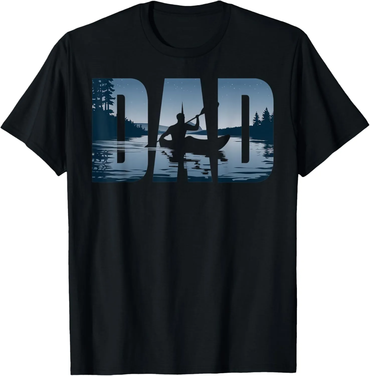 Fathers Day Kayaker Mens Kayaking Dad T-Shirt