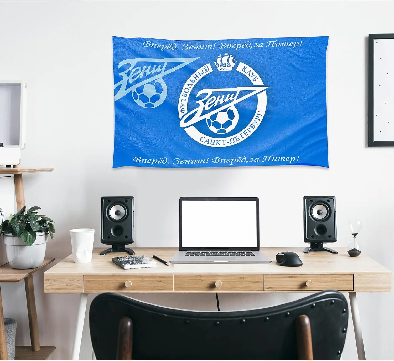 FC Zenit St. Petersburg Soccer Flag Banner Vivid Color Double Stitched Brass Grommets 3x5 Feet