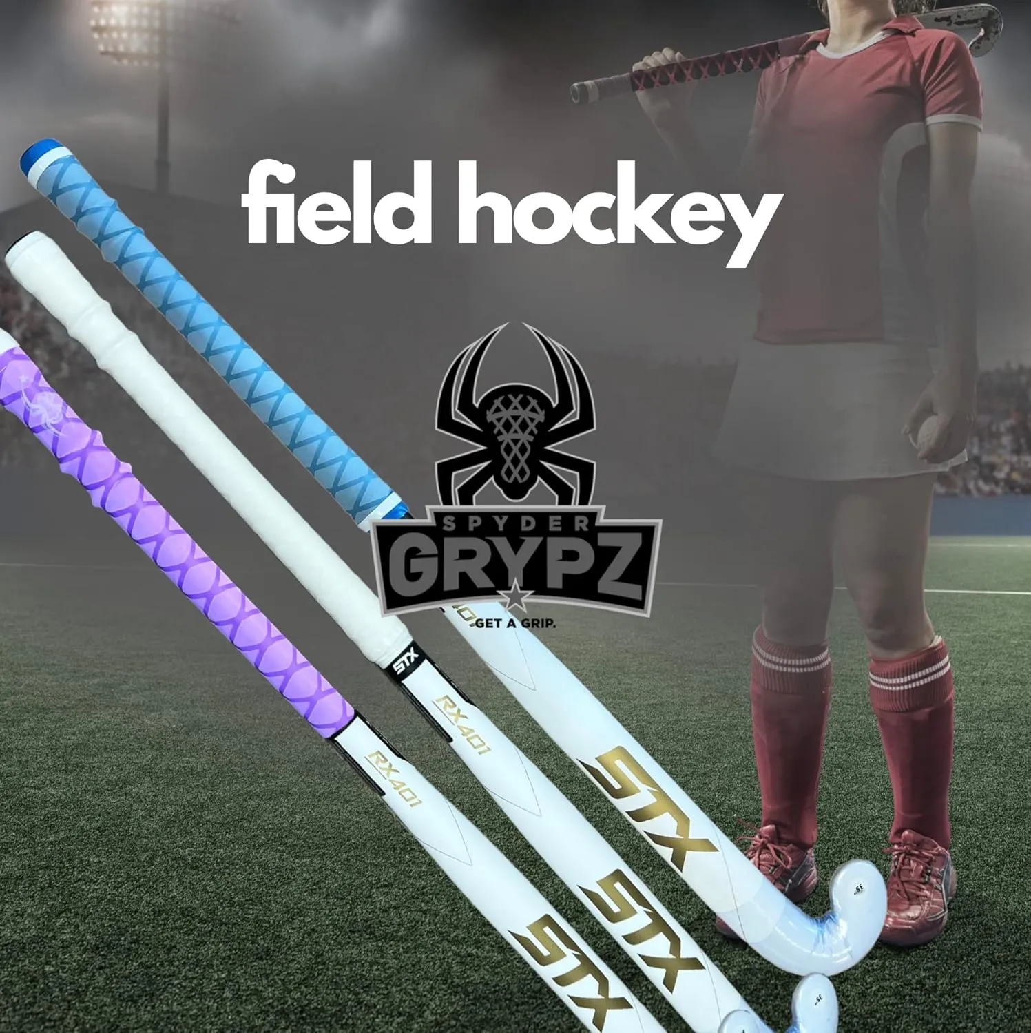 Field Hockey Grip Stocking Stuffer Kit Performance Enhancing Custom Grip - Field Hockey Boost