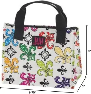 Fleur De-Lis Insulated Lunch Bag
