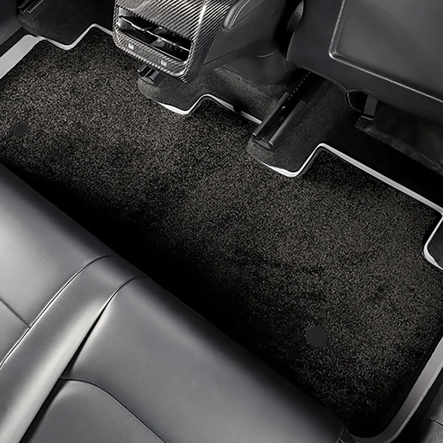 Floor Mats for Tesla 2024-2025 Model 3 White 5-Seat Double Carpet & Floor Mats All Weather Durable TPE Anti-Slip Car Floor Liner Waterproof Custom Fit(White Double Layer, Model 3)