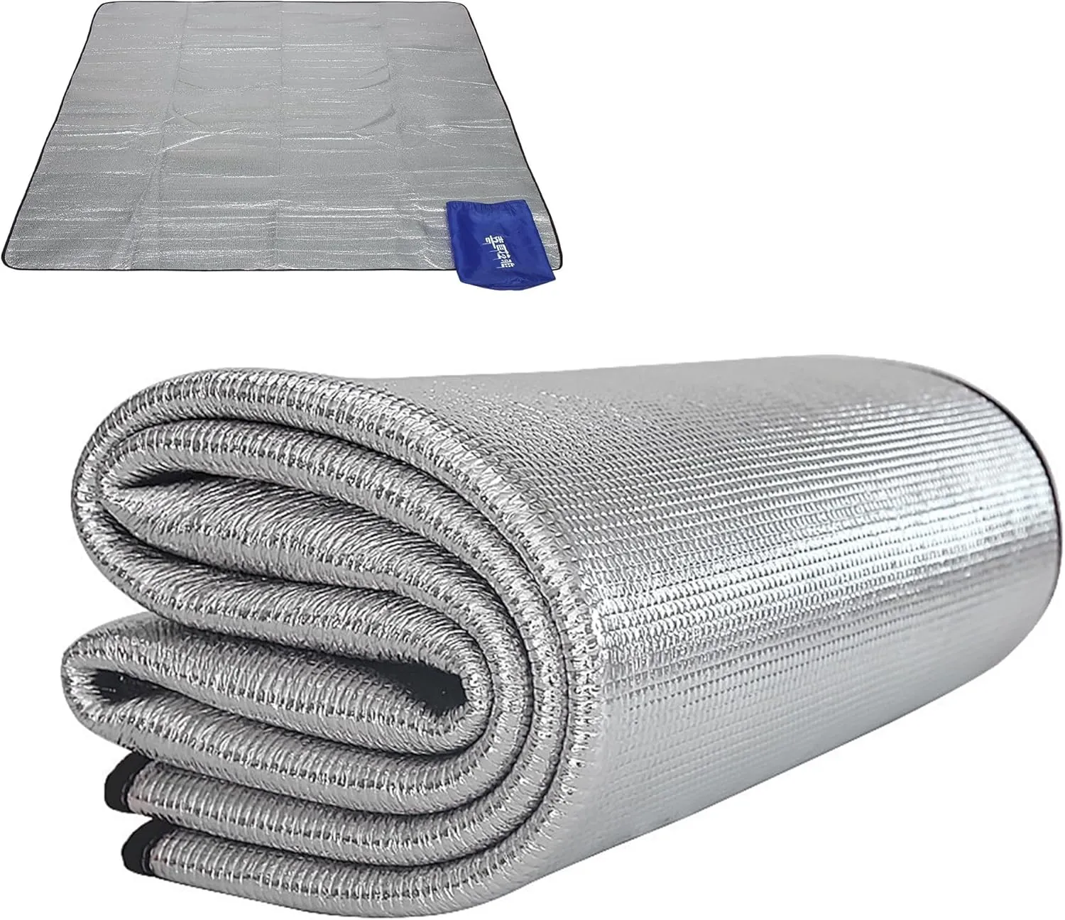 Foam Foil Blanket Lightweight Camping Mat Outdoor Roll-up Portable Waterproof Sleeping Mat for Hiking Backpacking Double-Sided Aluminum Camping Accessories