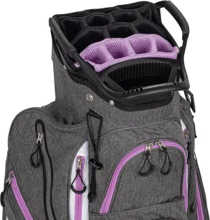 Founders Club Franklin Golf Push Cart Bag -Riding Cart Bag -Full Bag Rain Cover -Secure Push Cart Base -Light Weight -15 Way Full Length Divider-External Putter Tube-Embroidery Panel
