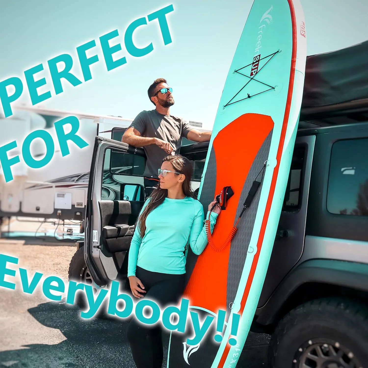 Freein Inflatable Paddle Board 10'6"/11',Capacity 2-in-1 SUP/Kayak with Adjustable Seat,Electric Pump Adapter,Non-Slip Diamond Deck & Travel Backpack,for Adults/Fishing/Yoga