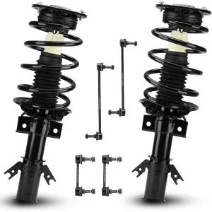 Front Struts Shock Absorber Sway Bar Links Kit Fit for Ford Fusion 2013 2014 2015 2016 2017 2018, Replace 172638 K750740 K750744 (6Pcs)