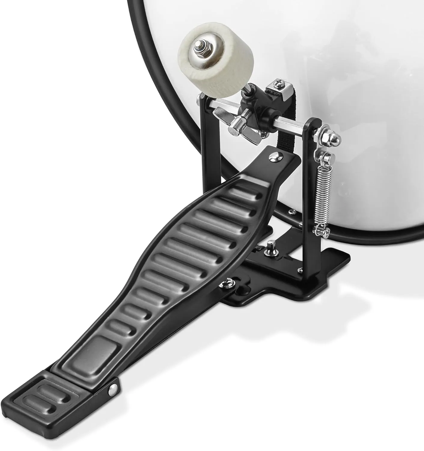 Gammon 3-Piece Junior Drum Set with Throne - Black, Complete Beginner Kit with Bass Drum, Toms, Cymbal, Pedal, and Drumsticks