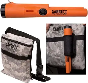 Garrett Pro-Pointer at Waterproof Metal Detector Pinpointer – Made in The USA - 20ft Submersible, 3 Sensitivity Levels, Fast Retune, Lost Alarm, Includes Camo Finds Pouch & Holster