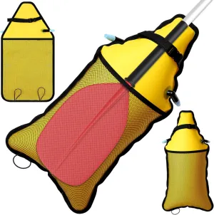 Gejoy Kayak Paddle Float Bag Inflatable Paddle Floating Bag Dual Air Chambers with Twist Air Valves Sea Water Rescue Kayak Accessories for Rubber Boat Sports Canoe Surf Paddleboarding Gifts