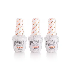 Gelish MINI 9mL Essentials Value Pack – LED/UV Cure, Long-Lasting, Chip-Resistant, Professional Gel Nail Kit for Manicures (pH Bond Trio, Mini)