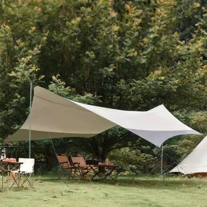 GeRRiT Outdoor Tent, Rainproof Awning, Camping Equipment, Tent Canopy, Rainproof, Wear-Resistant, Tear-Resistant, Strong and Wind-Resistant