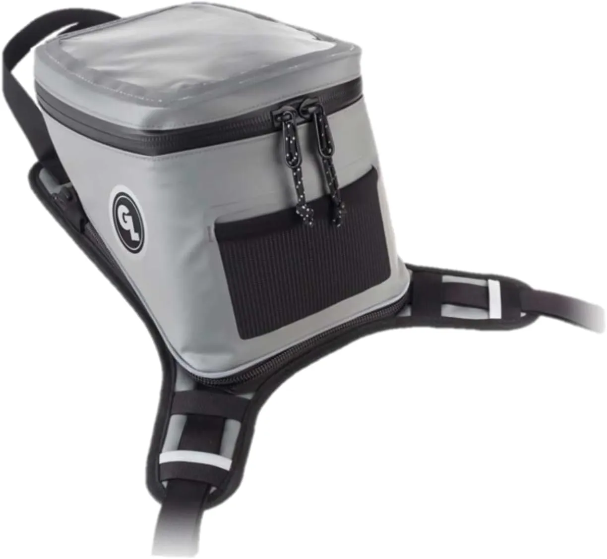 Giant Loop Fandango Tank Bag, Gray Waterproof Motorcycle Tank Bag, 8-Liters Capacity, Fits Any Dirt Bike, Snow Bike, Adventure, Dual Sport & More