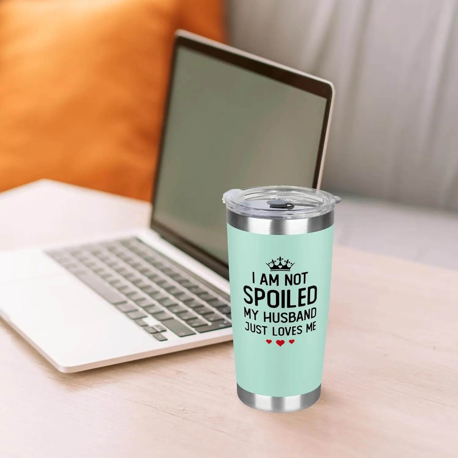 Gifts for Wife - Wife Birthday Gift Ideas from Husband - Wedding Anniversary for Women, Birthday, Valentines, Mothers Day, Christmas for Her - Romantic Love Cup for Her - 20 Oz Mint Tumbler