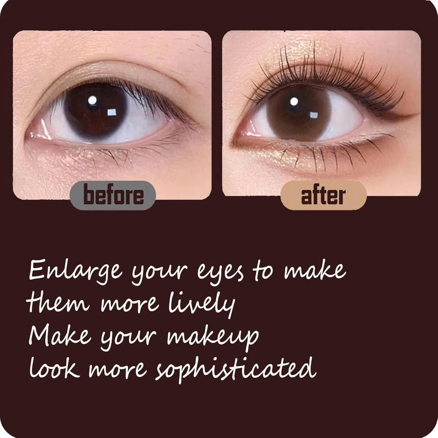 Ginani Magnetic Lashes, Ginani Magnetic Lashes Kit, Ginani Magnetic Eyelashes With Applicator，Reusable Magnetic Eyelashes, Magnetic Eyelashes Natural Look (B)