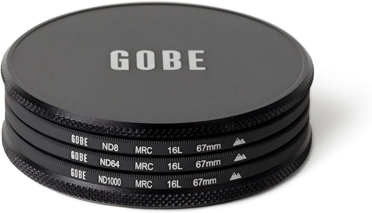 Gobe ND Filter Kit 67mm MRC 16-Layer: ND4, ND16, ND32