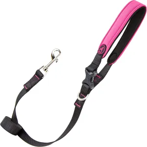Gooby Free Sport Neoprene Dog Leash - Pink, 4 FT with Quick Release Buckle - Comfortable On The Go Leash for Small to Large Dogs