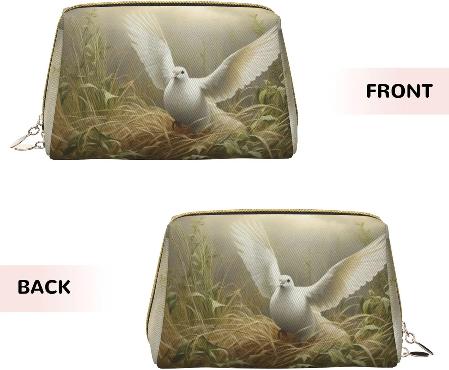 Grass And Dove Toiletry Pouch, Travel-Friendly Makeup Organizer For Makeup Brushes, Lipsticks