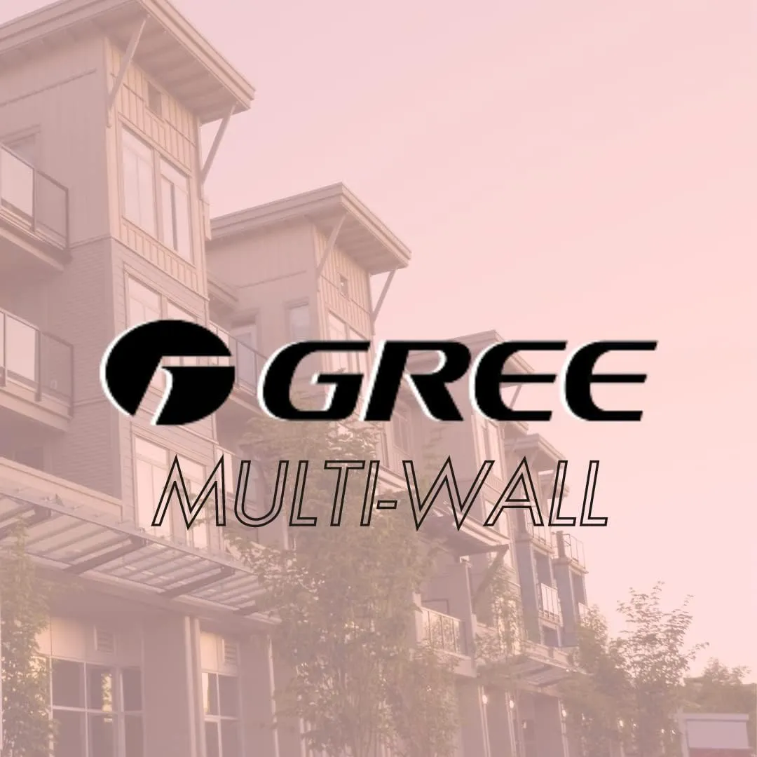 Gree 42,000 BTU Multi21  Tri-Zone Wall Mount Mini Split Air Conditioner Heat Pump 208/230V SEER 21 (12-12-18)