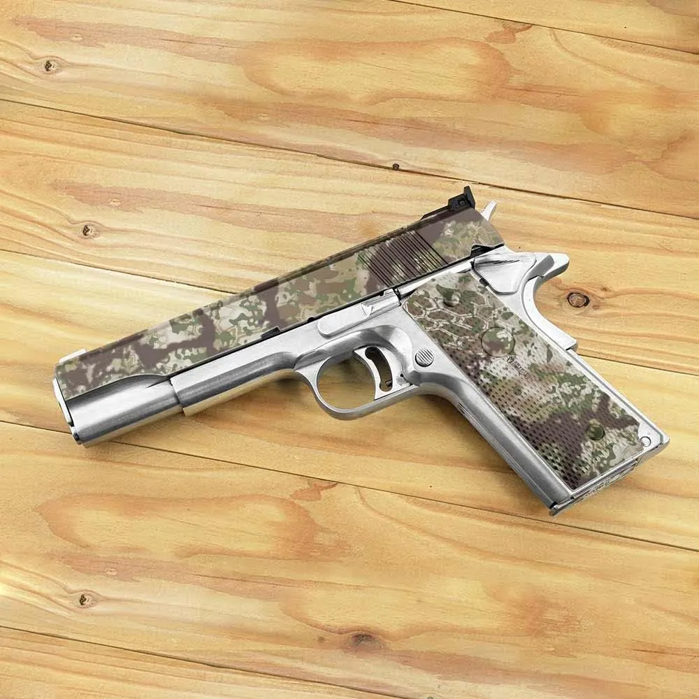 GunSkins Precut Pistol Accent Skin for 1911- Compatible with Airsoft AEG BB Gun - Vinyl Wrap - Easy to Install - 100% Waterproof - Matte Finish - Made in USA