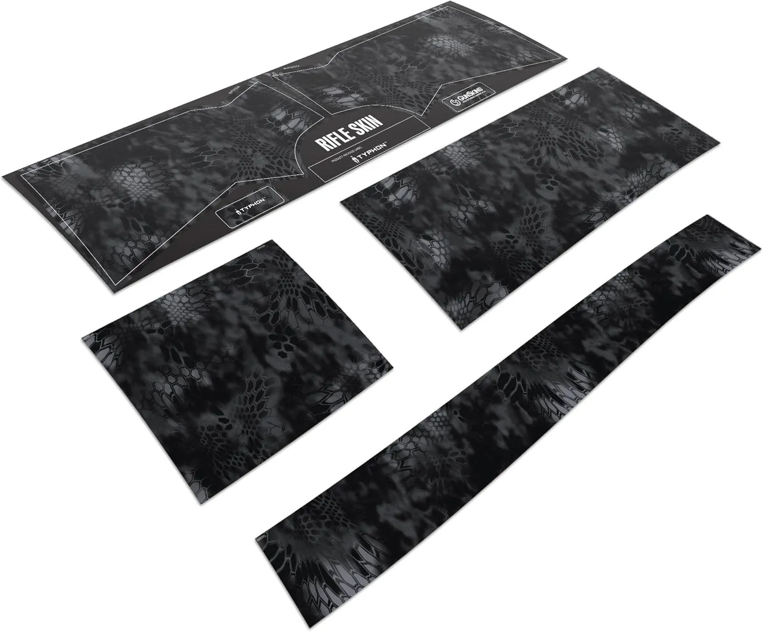 GunSkins Rifle Skin Compatible with Airsoft AEG - Vinyl Gun Wrap - Precut Pieces - Easy to Install - Fits Any Rifle - 100% Waterproof - Matte Finish - Made in USA