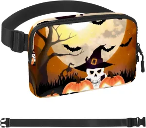 Halloween Pumpkin-244 Crossbody Fanny Pack for Men&Women,Belt Bag for Travel Casual Walking Running Hiking Cycling