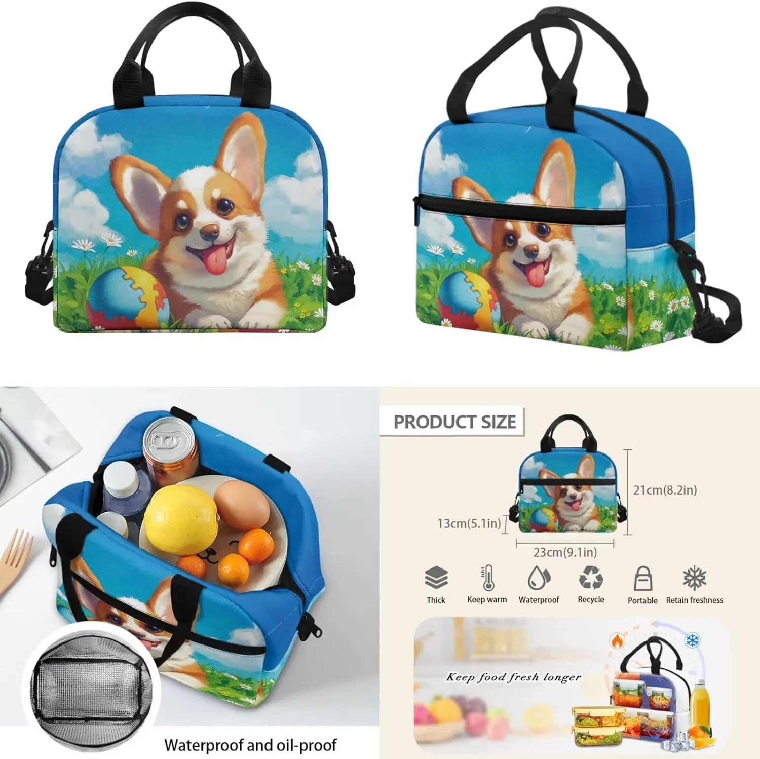 Happy Koala 2Th Grade Backpack for Boys Backpack and Lunch Bag Pencil Case Water Bottle Sleeve Set for Girls Ideal for Students Go To School Extracurricular Activities