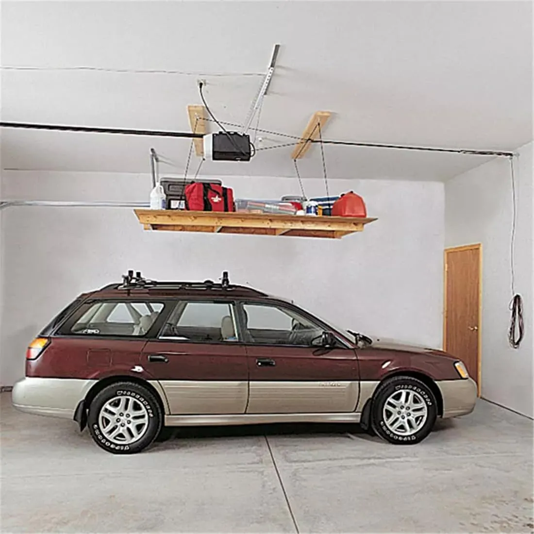 HARKEN Hoister Lightweight Kayaks Overhead Garage Storage Hoist System for Small Kayaks, Boards, Skulls, Light Storage (45lb Capacity, 16ft Ceiling), Model 7808.16
