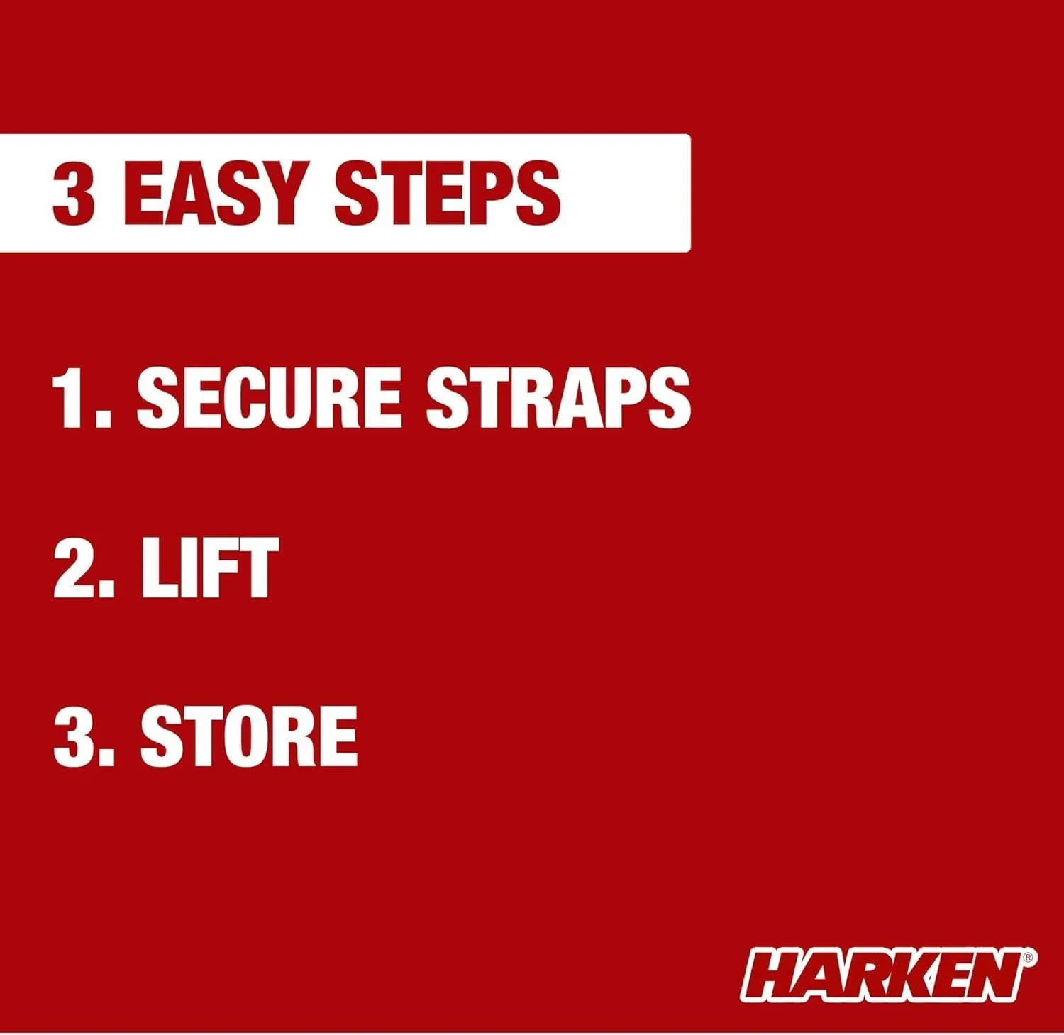 HARKEN Hoister Lightweight Kayaks Overhead Garage Storage Hoist System for Small Kayaks, Boards, Skulls, Light Storage (45lb Capacity, 16ft Ceiling), Model 7808.16