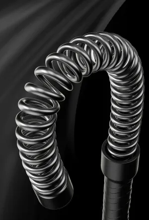 Heavy-Duty Battle Throwing Rope with Spring Elastic Crude– Thick Steel Fitness Rope for Strength & Muscle Training