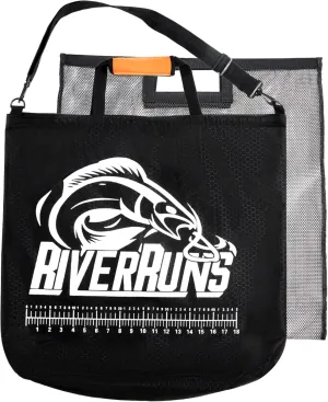 Heavy-Duty Fish Weigh-In Bag with Detachable Mesh Liner, 23.6 x 22.4 Inches Leak and Rip Resistant Fish Bag with Measuring Scale and Detachable Shoulder Strap