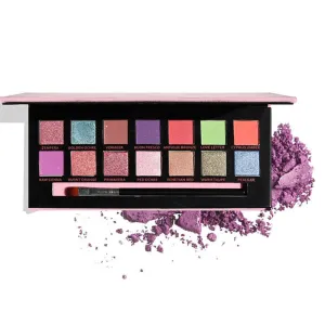 Highly Pigmented Eyeshadow Palette , 14 Colors Matte Shimmer Metallic Eyeshadow Pallet Long Lasting Blendable Natural Colors Waterproof Make Up Eye Shadows Cosmetics Gift Kit-Great for Travel