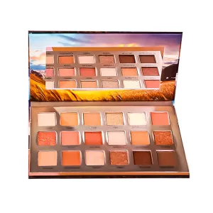 Highly Pigmented Eyeshadow Palette , 18 Colors Matte Shimmer Glitter Metallic Eyeshadow Palette Waterproof Blendable Long Lasting Natural Colors Make Up Eye Shadows Cosmetics Gift Kit-Great for Travel (REED)