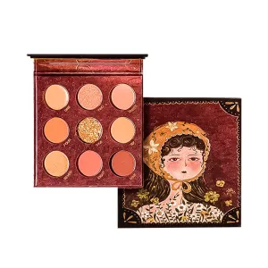 Highly Pigmented Eyeshadow Palette , 9 Colors Matte Shimmer Glitter Metallic Eyeshadow Palette Water proof Blendable Long Lasting Natural Colors Make Up Eyeshadow Cosmetics Gift Kit-Great for Travel (#03)