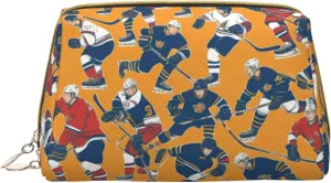 Hockey Toiletry Pouch, Travel-Friendly Makeup Organizer For Makeup Brushes, Lipsticks