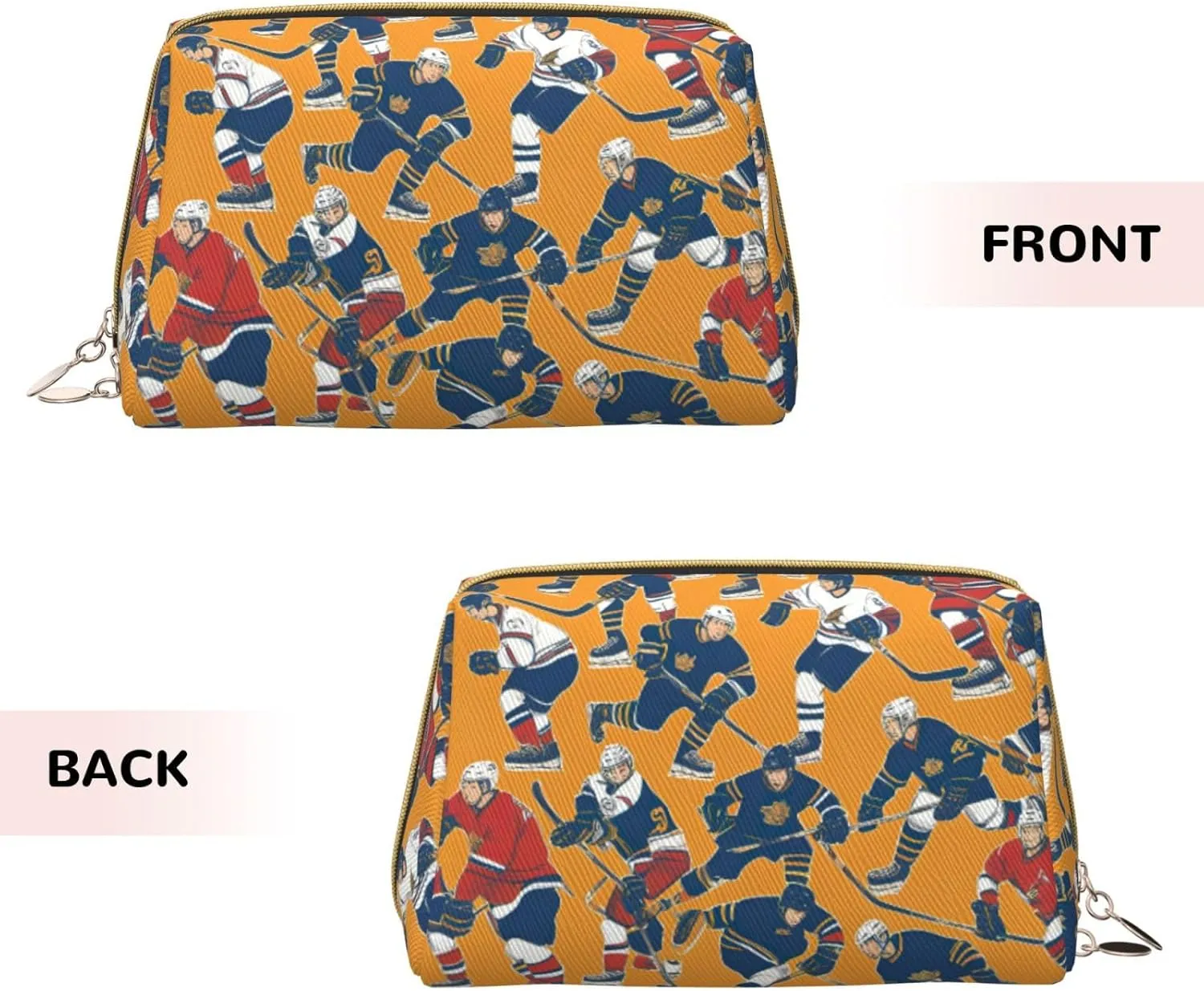 Hockey Toiletry Pouch, Travel-Friendly Makeup Organizer For Makeup Brushes, Lipsticks