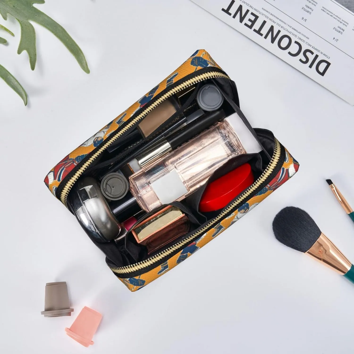 Hockey Toiletry Pouch, Travel-Friendly Makeup Organizer For Makeup Brushes, Lipsticks