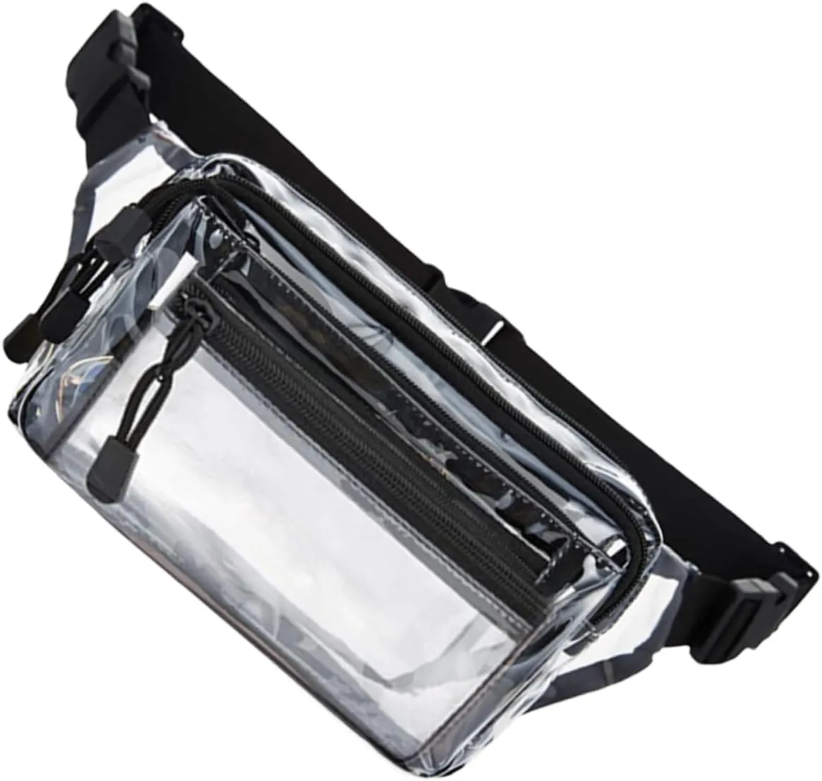 Homoyoyo Clear Fanny Pack Multi-functional Waist Bag Smooth Zipper for Sports Traveling and Outdoor Adventures Strap for Comfort and Convenience
