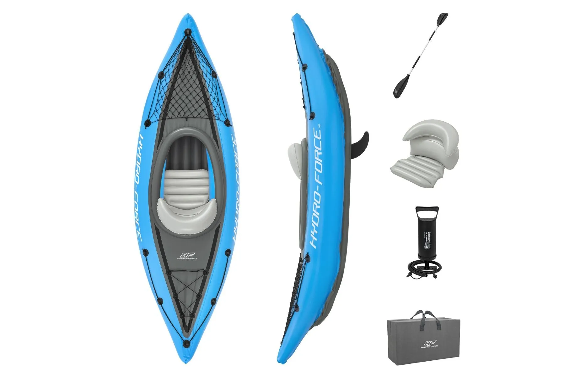 Hydro-Force 1 Person Inflatable Kayak Set - Cove Champion - Outlet