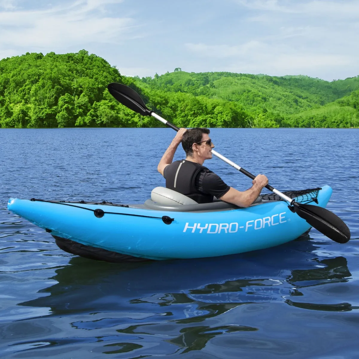 Hydro-Force 1 Person Inflatable Kayak Set - Cove Champion - Outlet