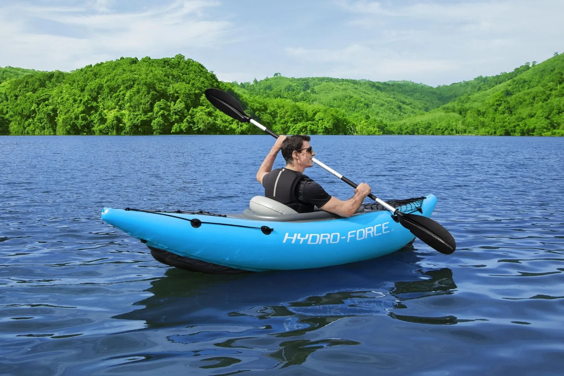 Hydro-Force 1 Person Inflatable Kayak Set - Cove Champion - Outlet
