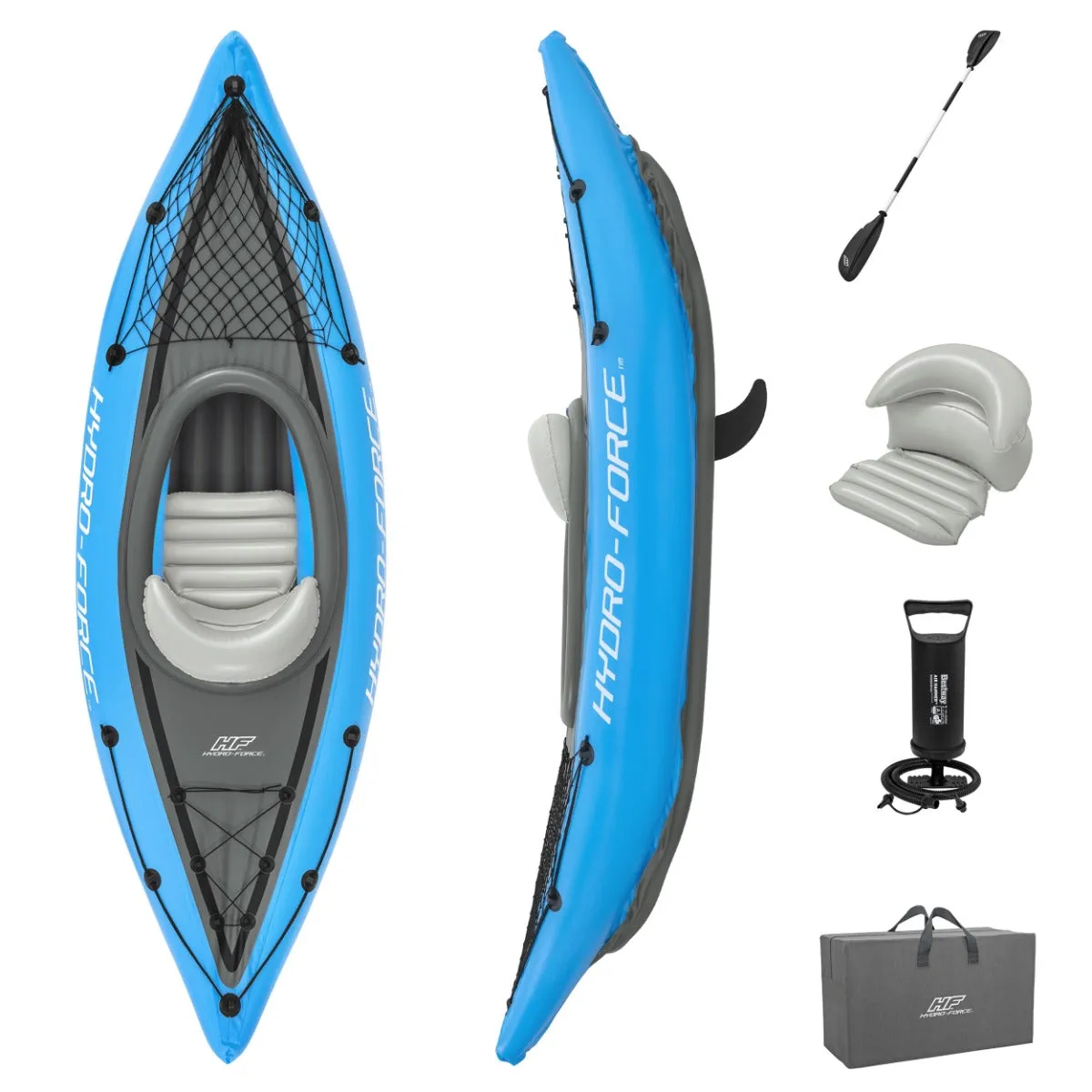 Hydro-Force 1 Person Inflatable Kayak Set - Cove Champion - Outlet