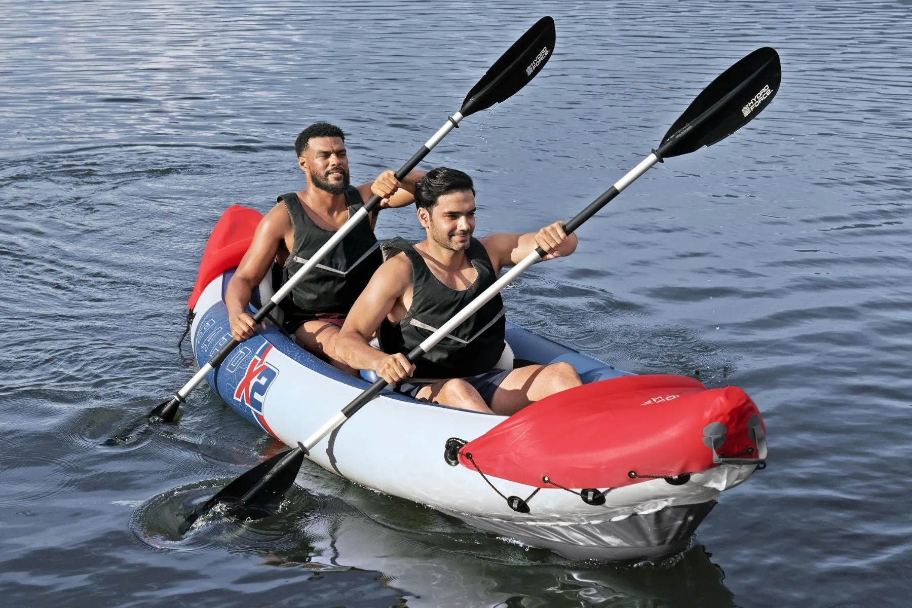 Hydro-force 2 Person Inflatable Kayak Set - Rapid X2