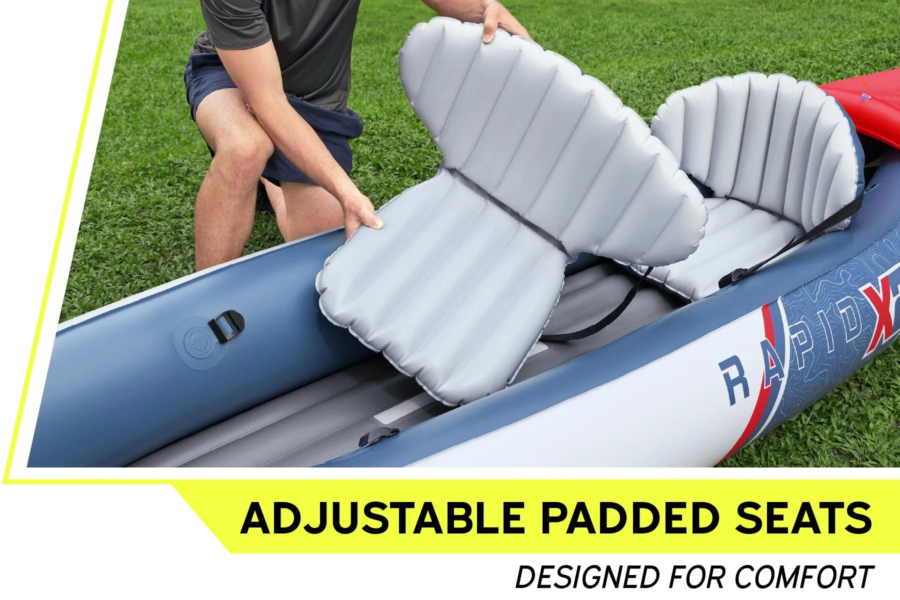 Hydro-force 2 Person Inflatable Kayak Set - Rapid X2