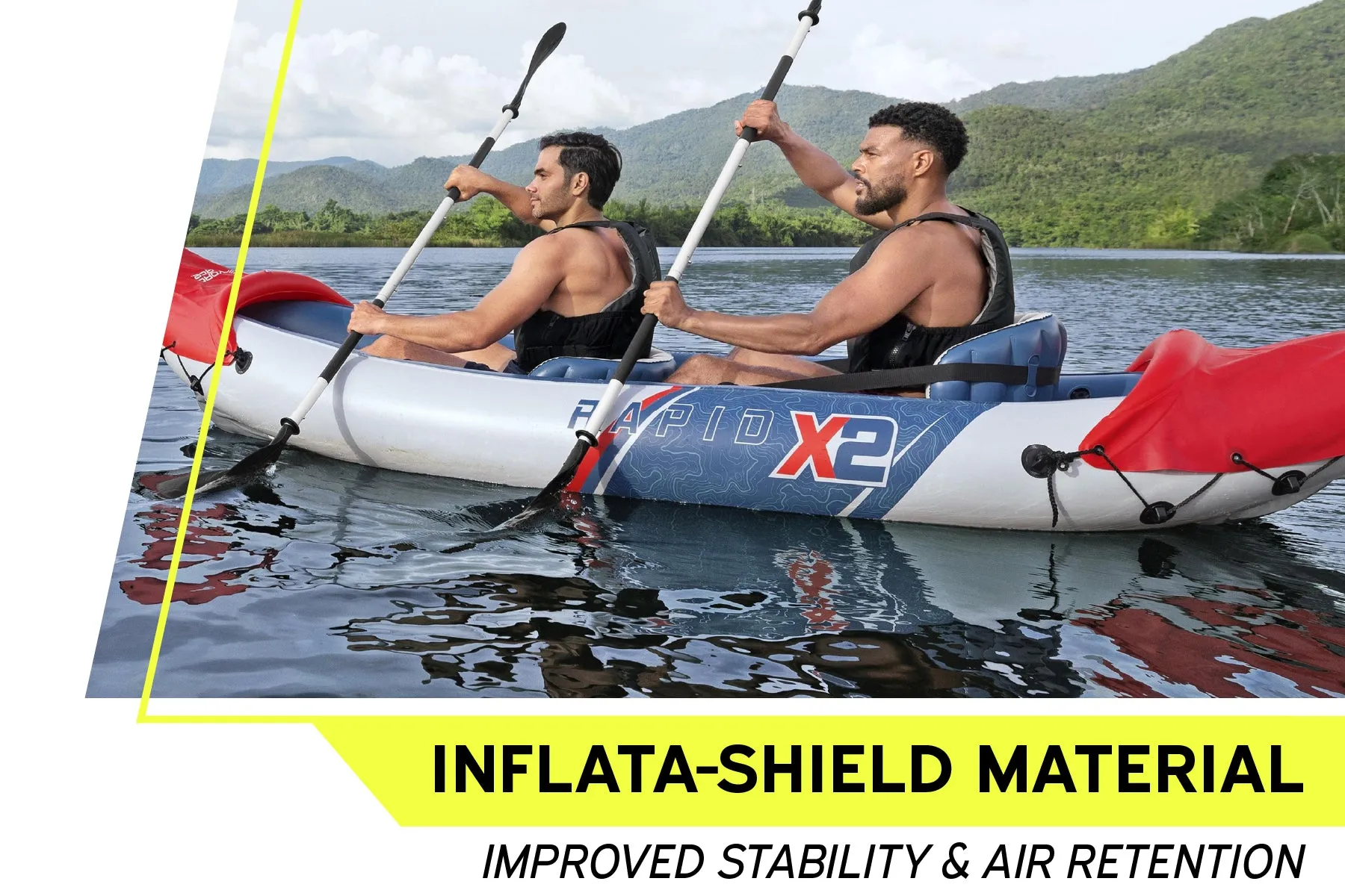 Hydro-force 2 Person Inflatable Kayak Set - Rapid X2