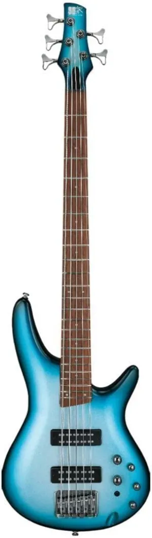Ibanez SR305E Standard 5-String Right-Handed Electric Bass Guitar with Jatoba Fretboard, Nyatoh Body, and PowerSpan Dual Coil Pickups (Deep Ocean Metallic)