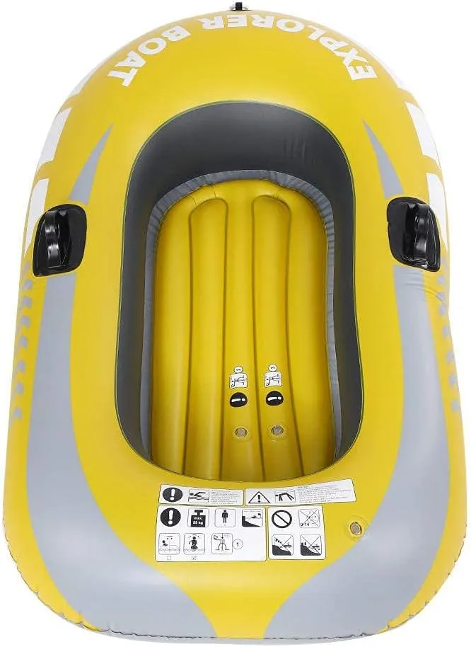Inflatable Boat Kayak Boat Raft PVC Inflatable Kayak Canoe 1 Person Rowing Air Boat Fishing Drifting Diving Canoe Fishing Thickened Fishing Kayak