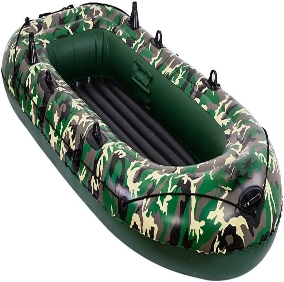 Inflatable Boat Set Adults Inflatable Fishing Boat, 2 Person Inflatable Kayak
