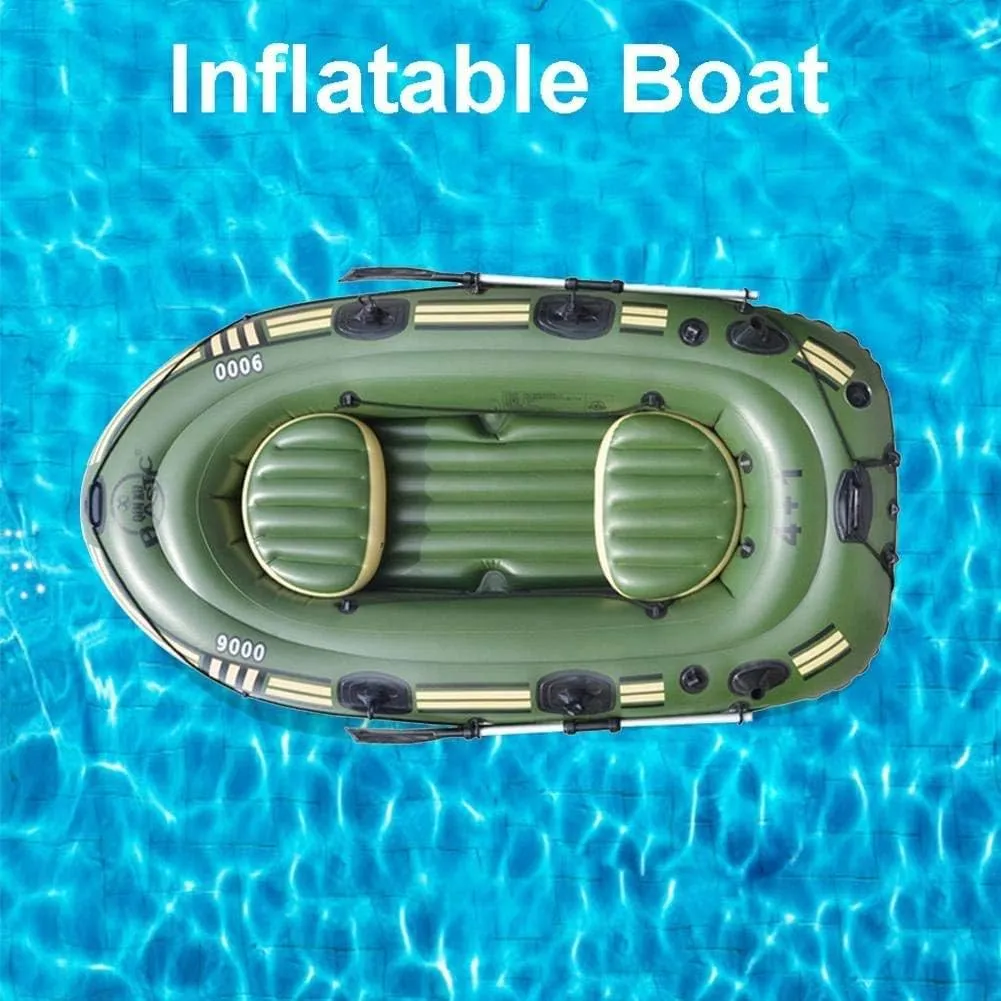 Inflatable Boat Set, Kayak Fishing Boat, 2/3 Person Boat, Inflatable Explorer Boat with Paddle and Foot Pump and Safety Rope,Two-Person Boat